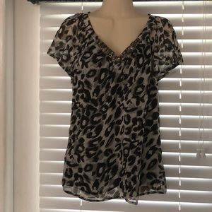 Classy leopard blouse!